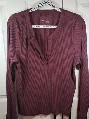 NWT AERIE Ribbed Knit Sweater in Warm Brown
